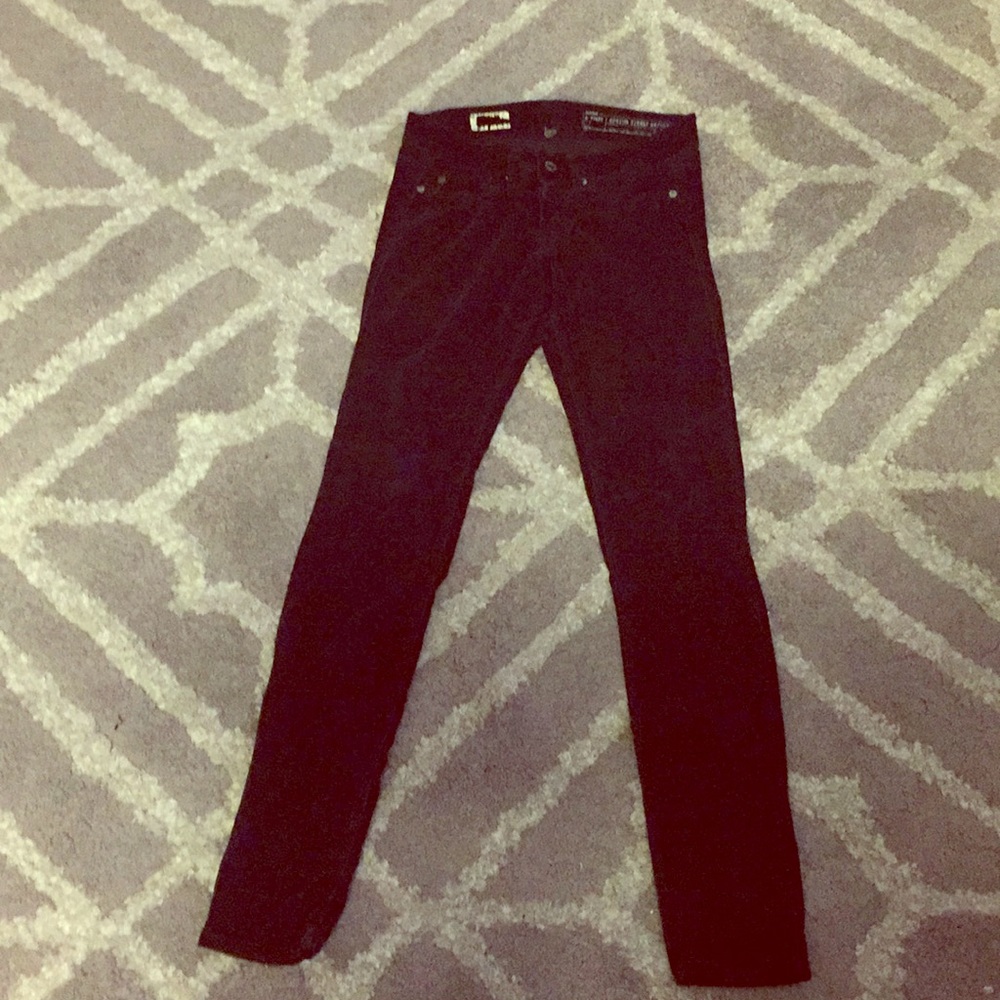 Navy corduroy skinny jeans